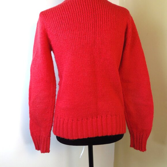 Vintage Lime Light Character Teacher Chunky Sweater Women's SZ SM Made in Korea - Picture 6 of 7